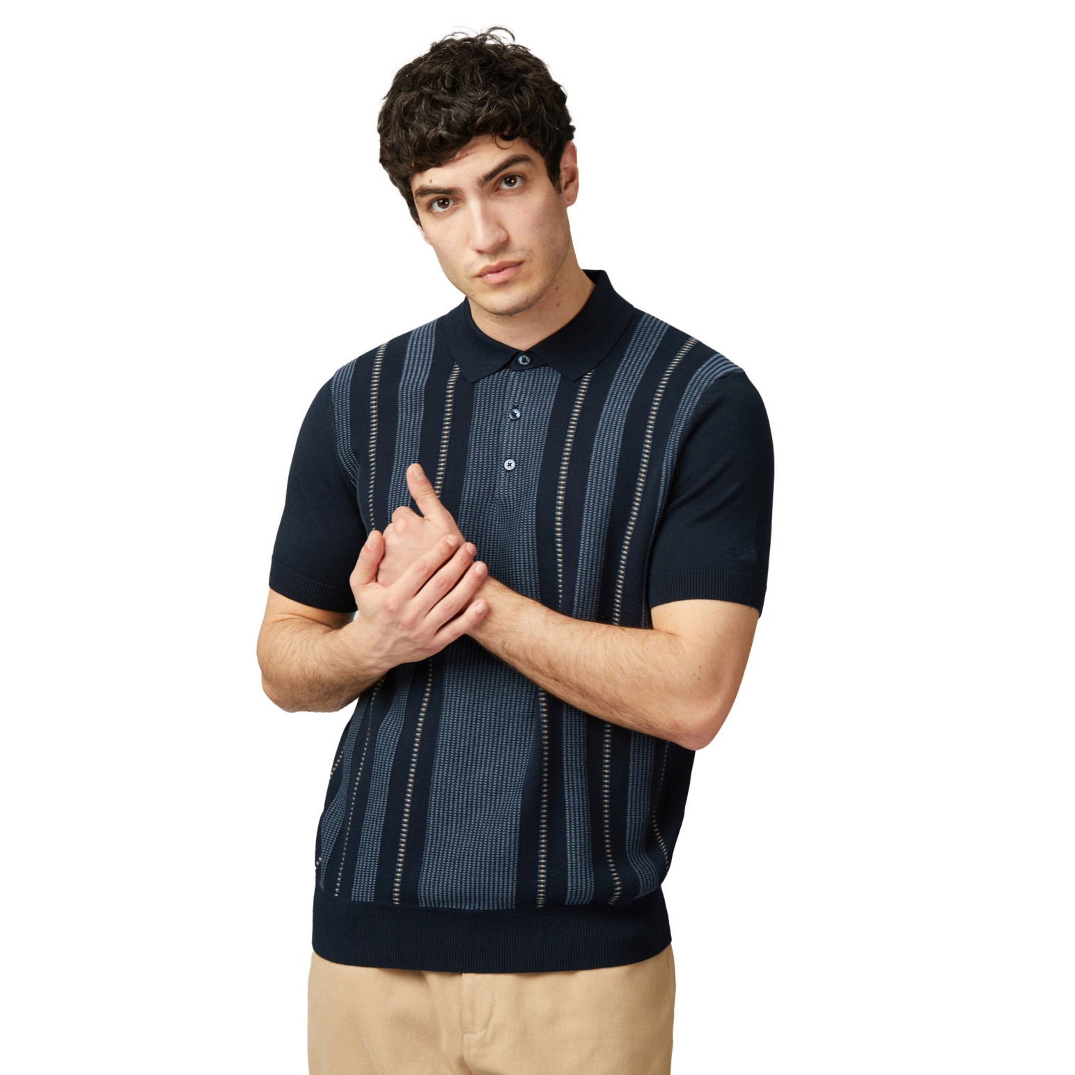 Ben Sherman Birdseye Stripe Polo